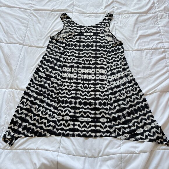 Portocruz Womens Size Large Sleeveless Coverup Black Dress Beach Summer Flowy - Picture 6 of 6